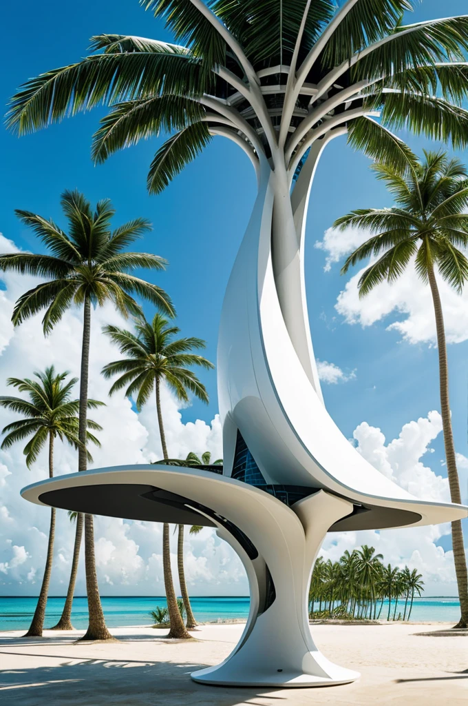 Cited futuristic coconut tree zaha hadid