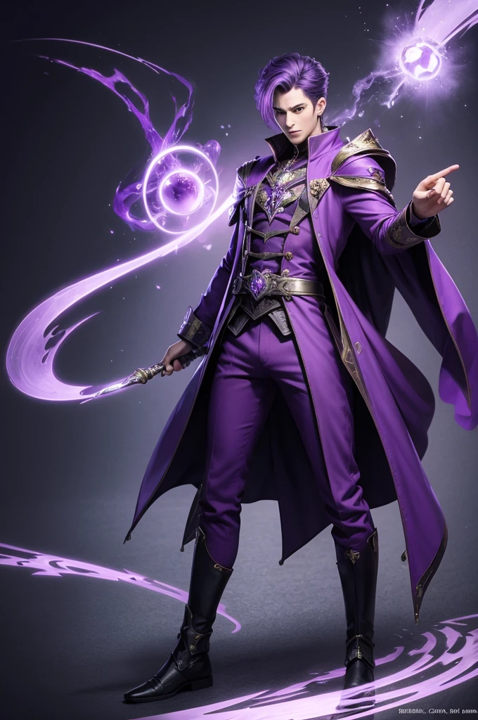 Purple male wizards