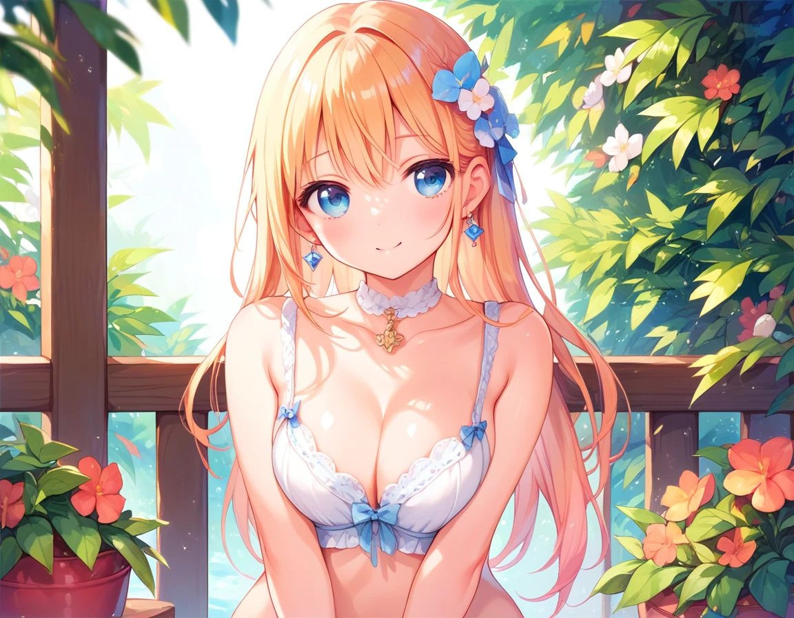 1girl, hands, too hot in this summer,