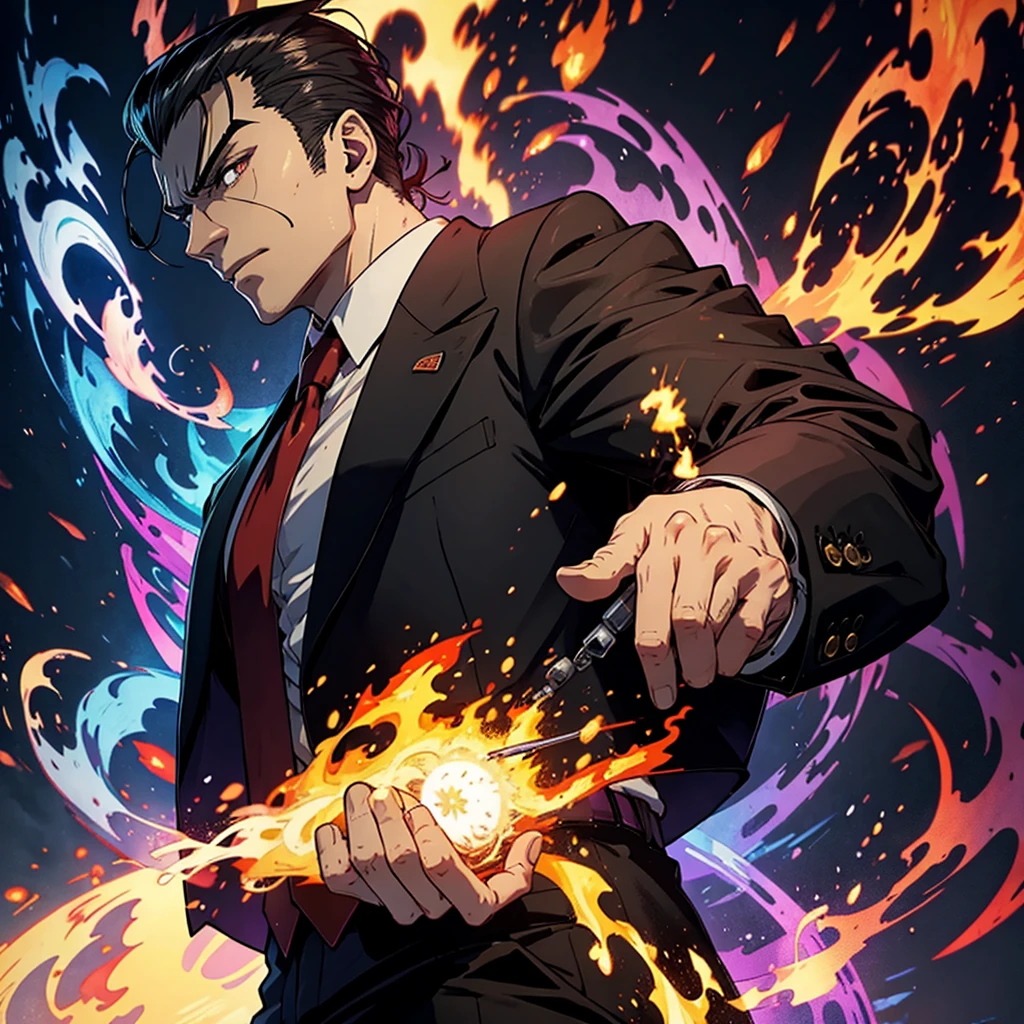 Lean mobster with fire powers