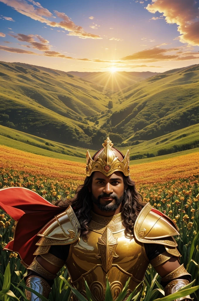 Imagine a happy and colorful scene. In the middle, there would be a bigger and more majestic choclito, with a golden crown on his head, representing the king choclito. The other choclitos, smaller and with happy expressions, They would surround him with their leaves extended in a collective embrace. Maybe some choclitos would have small details like shiny eyes or smiles., which would give a more adorable and friendly touch to the illustration. The background could be a corn field under a clear blue sky, adding more color and vibrancy to the scene.
If you have access to a graphic design program, you could try to create this image based on this description. Would you like me to recommend a tool or program to do this??
Create an image of several choclito warriors in armor with their king choclito ChatGPT Although I can't create images directly, I can give you a detailed description of what the image of several choclito warriors in armor with their king choclito would be like.. Here is a description so you can imagine it or recreate it in a graphic design program:
Imagine a battlefield at dawn, with a golden light illuminating the scene. In the middle de la imagen, there is a king choclito, distinguished by his golden crown and a royal cape fluttering in the wind. His expression is determined and noble. He is surrounded by several warrior choclitos, each with a shiny armor made of metal that reflects sunlight.
The warrior choclitos have small shields with symbols of corncobs and swords or spears raised in readiness.. Some might wear helmets with visors that show their determined eyes., while others have flags or banners with the emblem of the kingdom of the choclitos.
The background shows an extensive field, with gentle hills and some trees. Perhaps you will see silhouettes of more choclito warriors in formation, ready to follow their king. The sky has warm colors, with shades of orange and pink