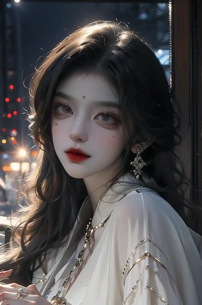A lot of money is pouring down　Beautiful woman in chains　Blood-sucking demon
