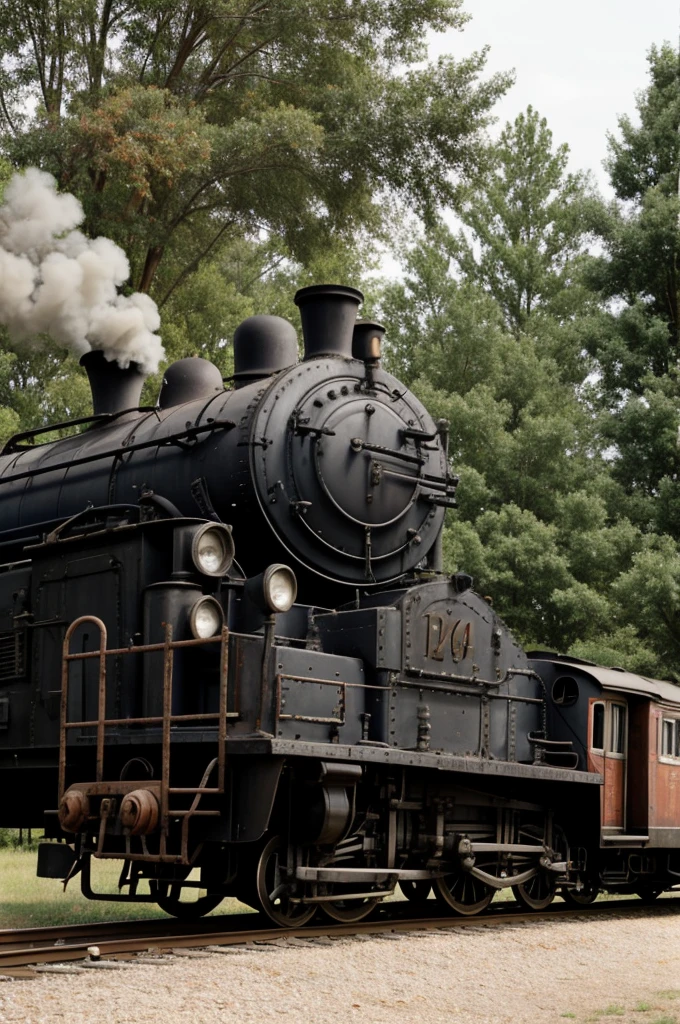 Old train outside