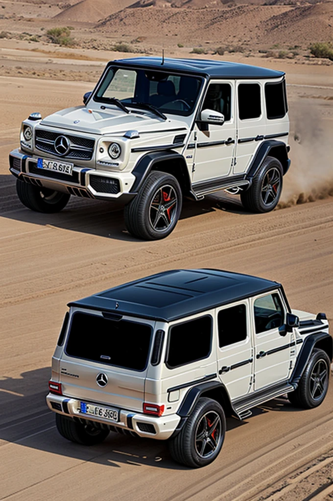 A flying Mercedes G63 class