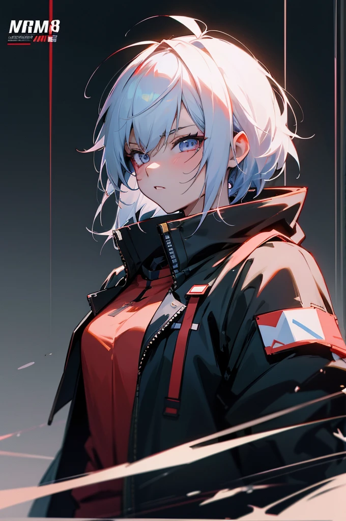 anime character with white hair and black jacket, he has bruises, best anime 4k konachan wallpaper, Badass anime 8 K, Digital Cyberpunk Anime Art, 4K anime-style, de arknights, Digital cyberpunk - anime art, 4k anime wallpaper, trigger anime artstyle, Anime Art Wallpaper 8K, Anime Wallpaper 4k, 4k anime wallpapers, upper body
