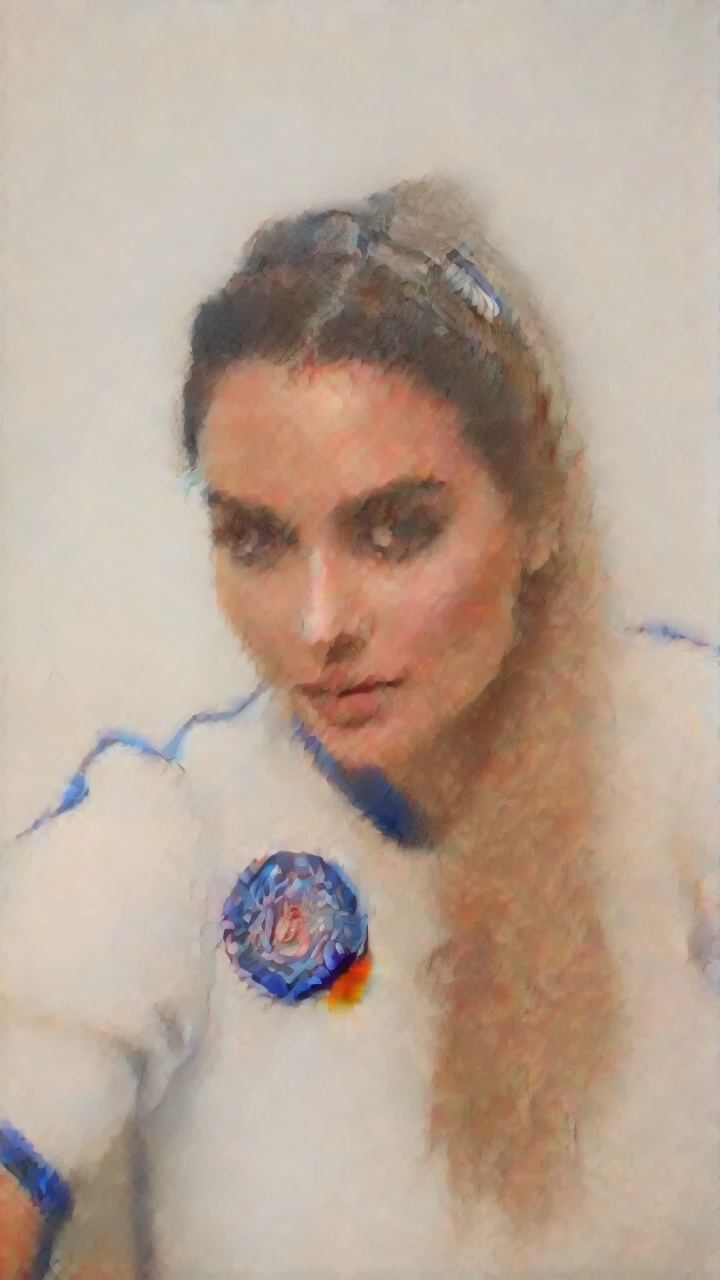 advertising poster style, (solo, full body photo:1.3), (reaching:1.3), (haze, fog, mist:1.3), chiaroscuro, AnalogRedmAF A stunning woman with messy hair, flirty, sits in a classroom, artwork on the blackboard, short black leather skirt, unbuttoned white blouse, messy bun, camera,highres, extremely detailed, 1woman,beautiful detailed woman,full body, realistic, light on face, cinematic lighting, perfect eyes Professional, modern, product-focused, commercial, eye-catching, highly detailed