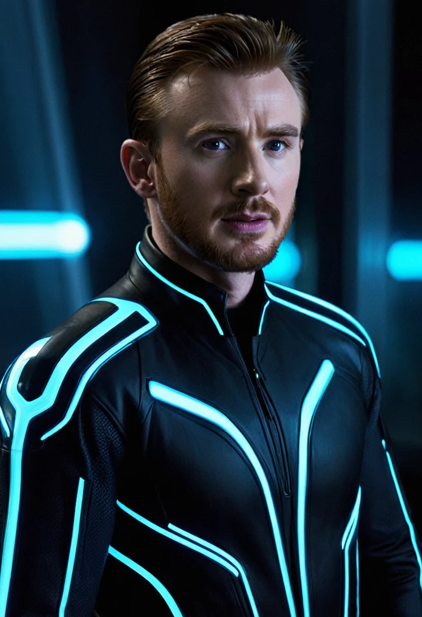 Chris Evans As Sam Flynn From Tron Legacy 