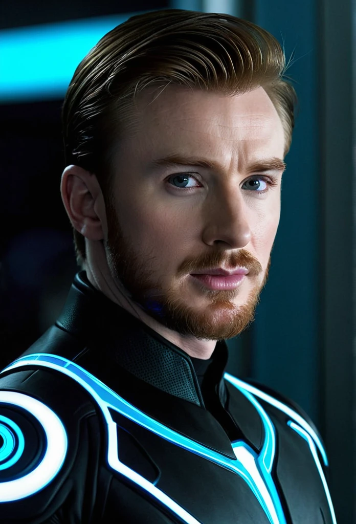 Chris Evans As Sam Flynn From Tron Legacy (super realisitc)