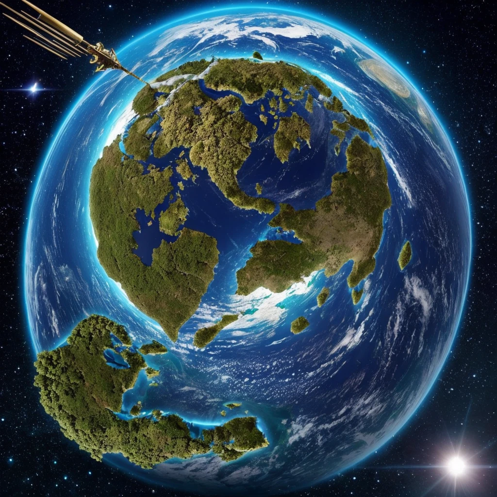 The world began with a few primordial beings. First came Chaos. Then Gaia, the earth. And finally, Eros, love. From Gaia was born Ouranos, the sky, who together with her created the Titans. Ouranos did not like his children and locked them deep in the earth. Gaia, fed up with imprisoning her descendants, created a great sickle, which she passed on to her son Kronos