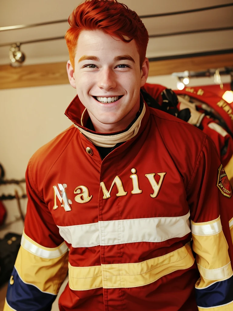 First there was O’Malley. He was one of the youngest firefighters
and couldn’t have been too much older than me. He had creamy white
skin and bright red hair. He was always smiling like he had a secret
that no one else knew about