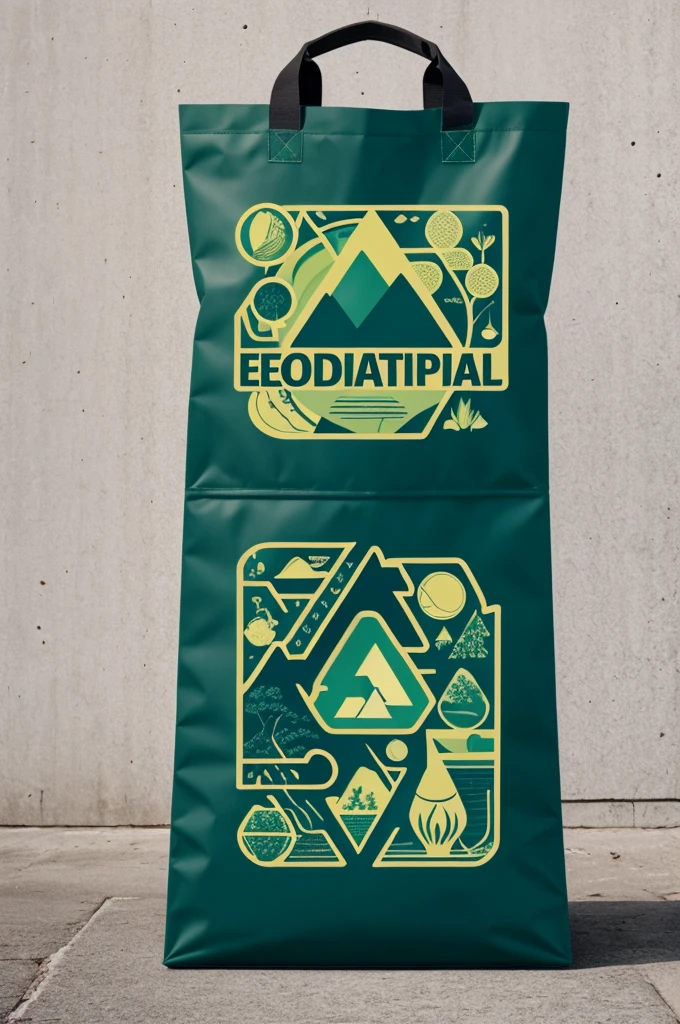 Graphic design of an ecological bag