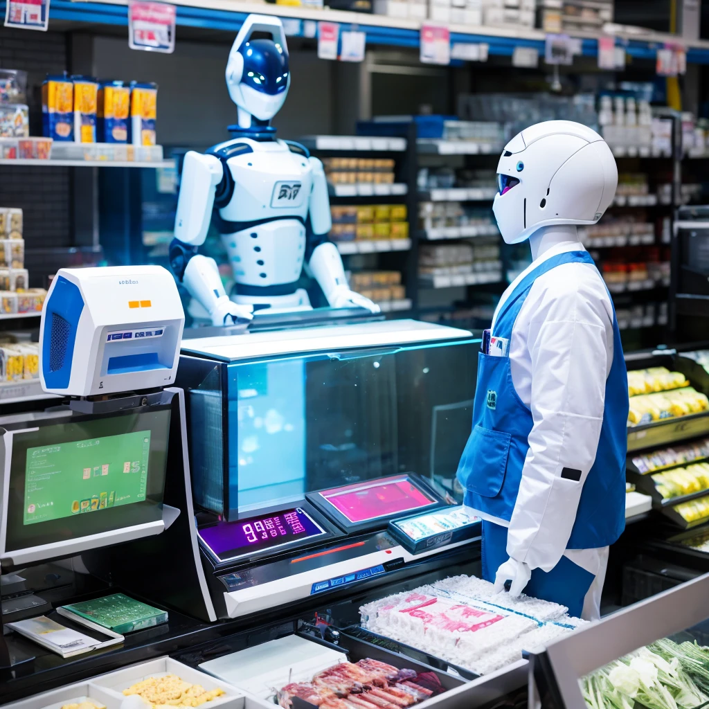 Cashier, sasuke, robot