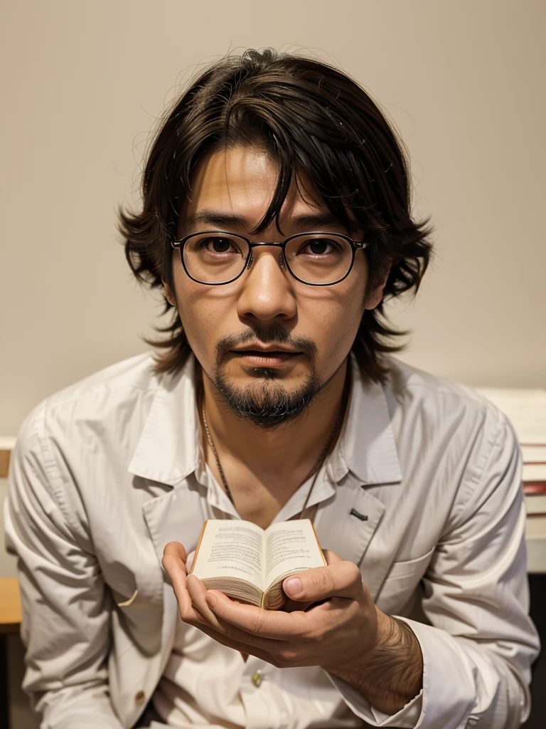 there is a man in a suit standing in a library, hideaki anno anime, hideaki anno, hideki anno, inspired by Yasushi Sugiyama, kentaro miura art, kentaro miura manga art style, kentaro miura art style, cyril rolando and m. w kaluta, cyril rolando and m.w kaluta