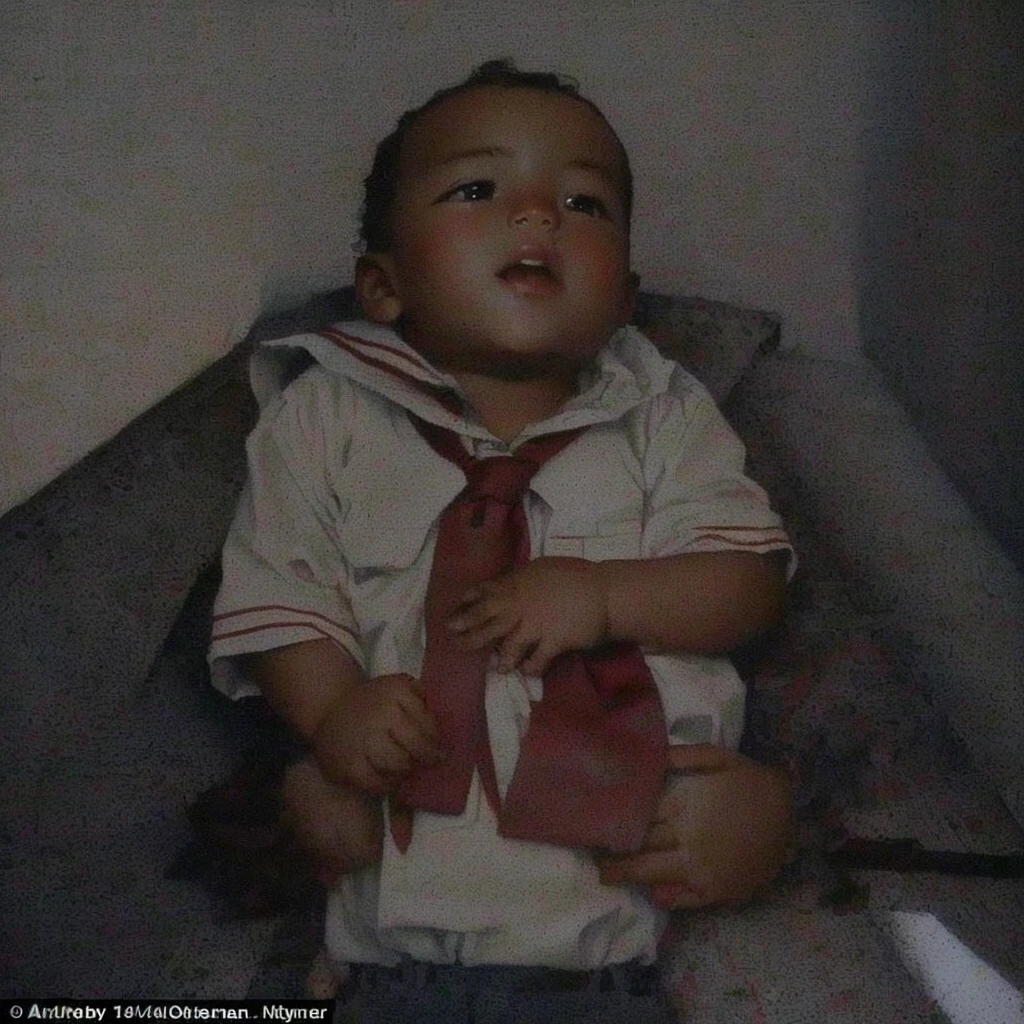 arafed  wearing a red tie and a white shirt, low quality photo, low quality photograph, very very low quality picture, 2 0 0 0's photo, taken in the early 1990s, circa 1992, old picture, circa 1 9 8 4, 1 9 9 1, 1991