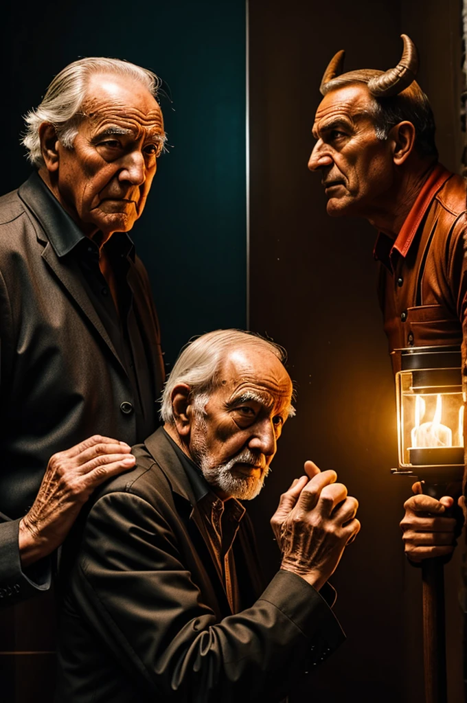 Grandpa vs devil 