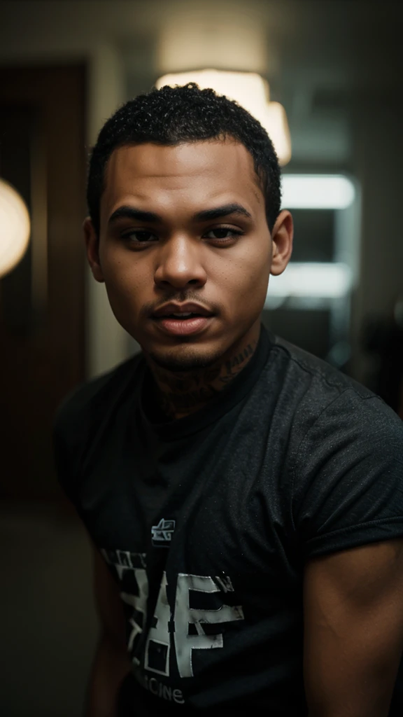 ??? looking like chris brown, cinematic light