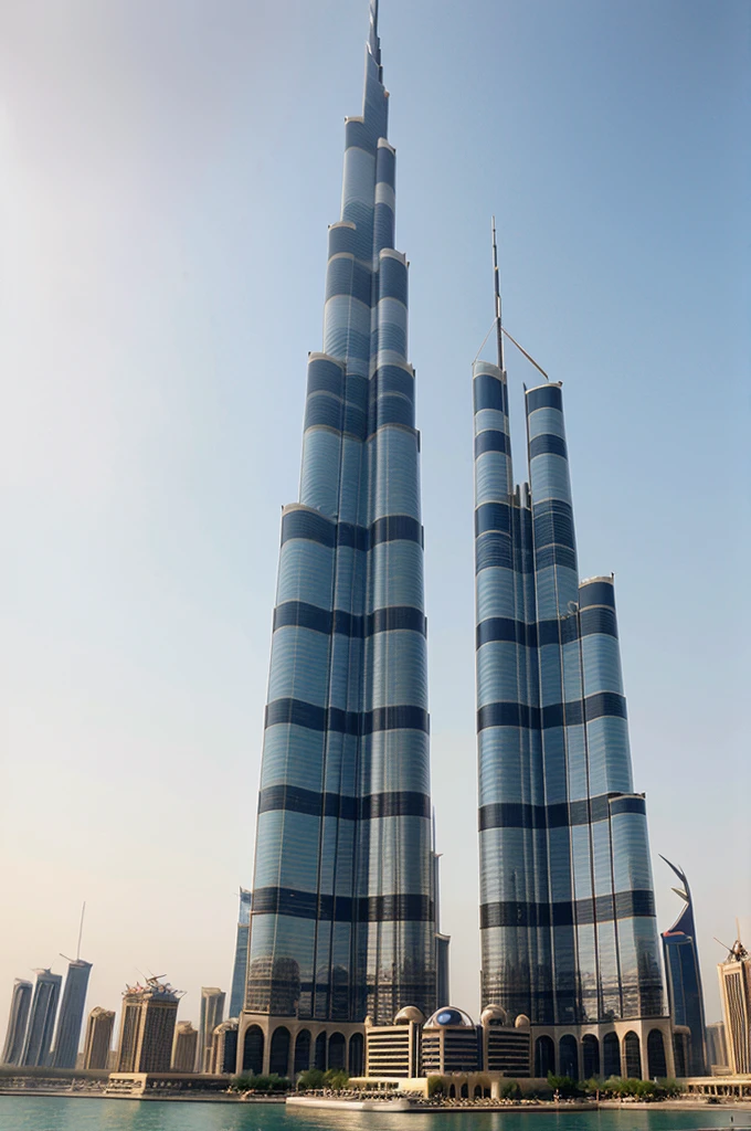 three burj khalifa