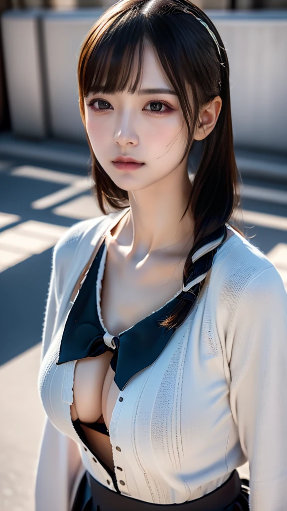 (random uniform),(Thin type),(large breasts),(random pose),(random hairstyle),(Highest image quality,(8K), Ultra-realistic, Best Quality, High quality, High Definition, high quality texture, high detailing, Beautiful detailed, fine detailed, extremely details CG, Detailed texture, realistic representation of face, masterpiece, presence)