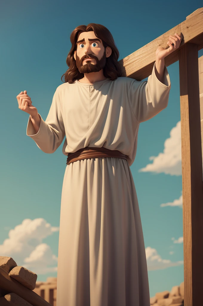 Jesus Christ in pixar cartoon form