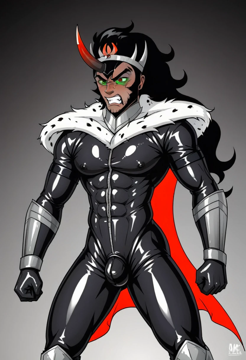 King sombra angry Black LaTeX costiumme 