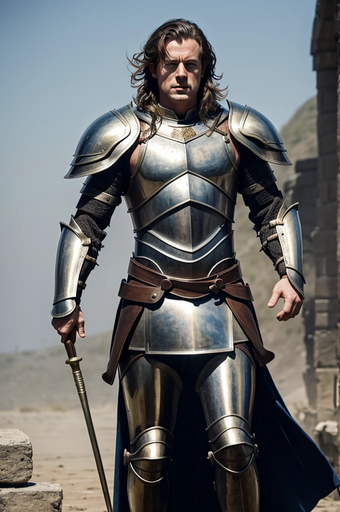 Harry Osborne in the armor of Achilles