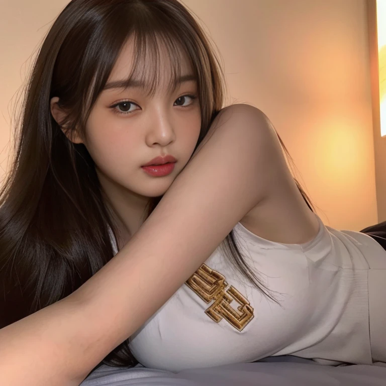 Araffed Asian woman lying on a bed with her arms crossed, korean girl, beautiful south korean woman, gorgeous young korean woman, beautiful young korean woman, beautiful Asian girl, young and cute girl, Asian girl, korean woman, beautiful chinese model, good young girl, young Asian girl, chica sexy, sexy look at the camera, Chinese girl, attractive girl