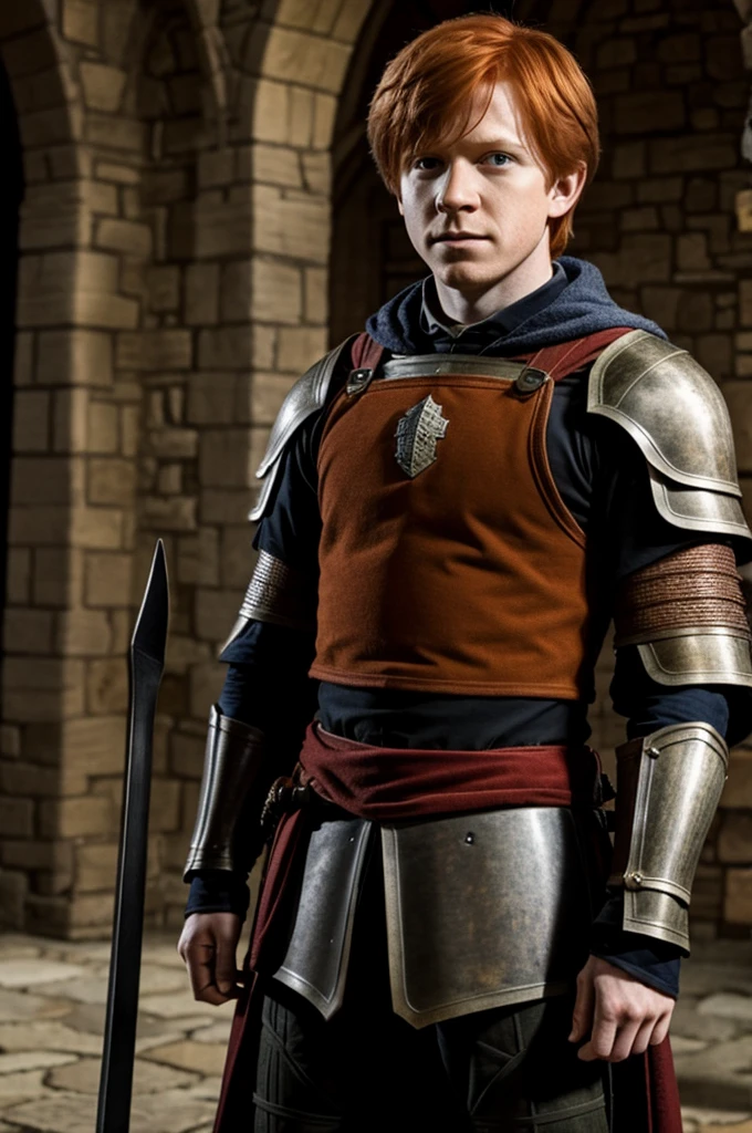 Ron Weasley in medieval armor