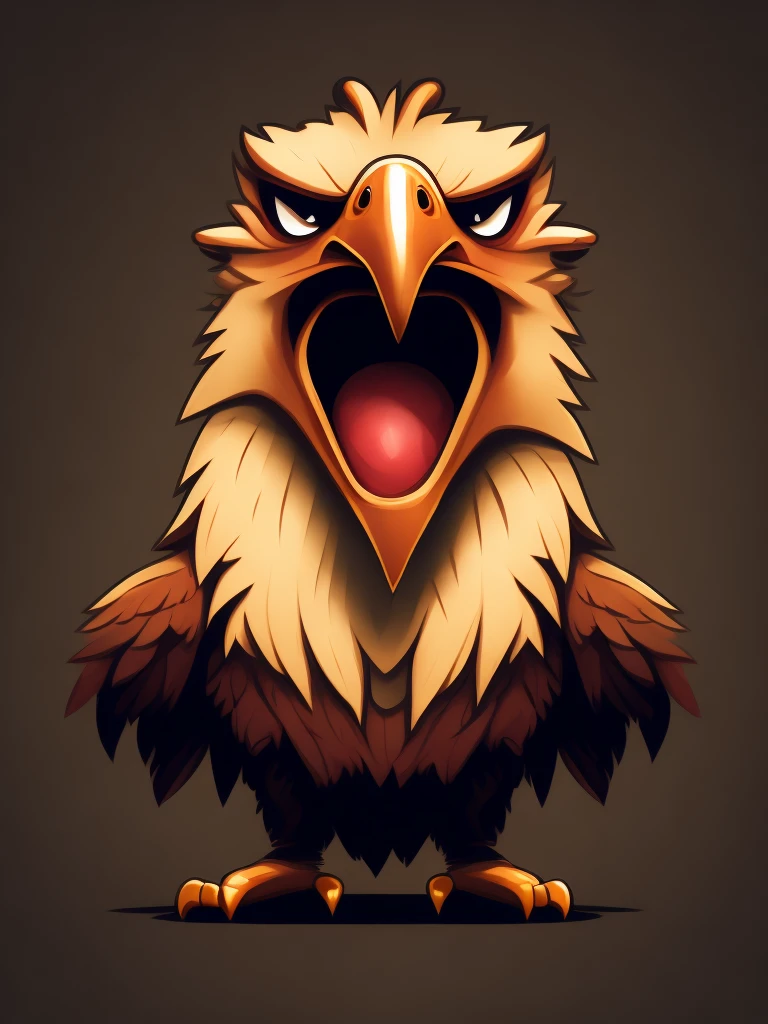 Create an angry eagle mascot