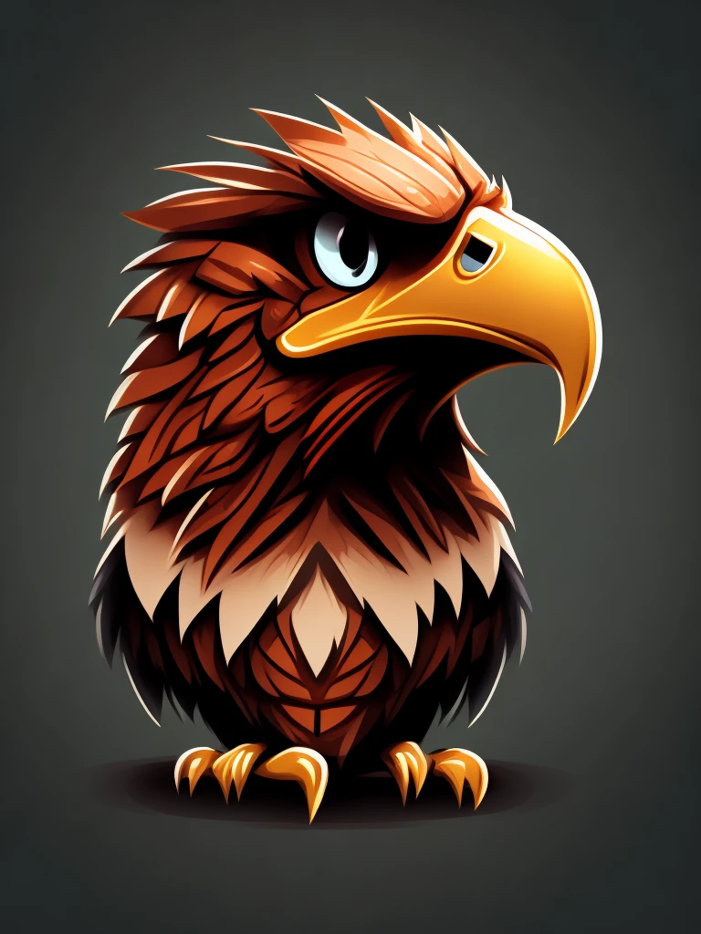 Create an angry eagle mascot