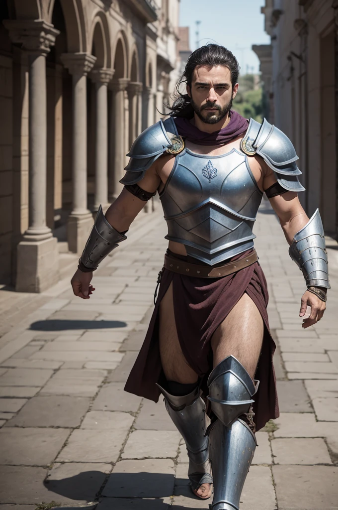 Pablo Marçal as gladiator armor