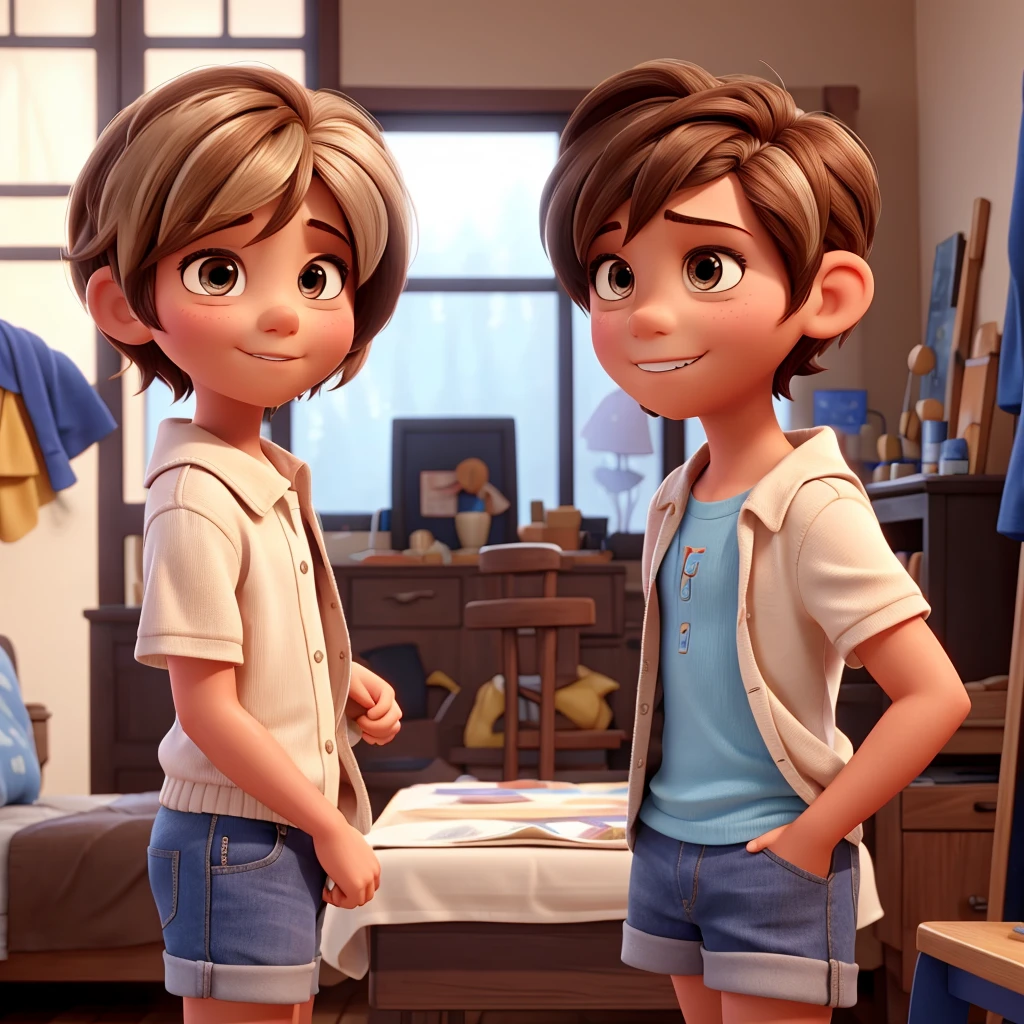Inside Out 2 paxie boy short hair straight hair