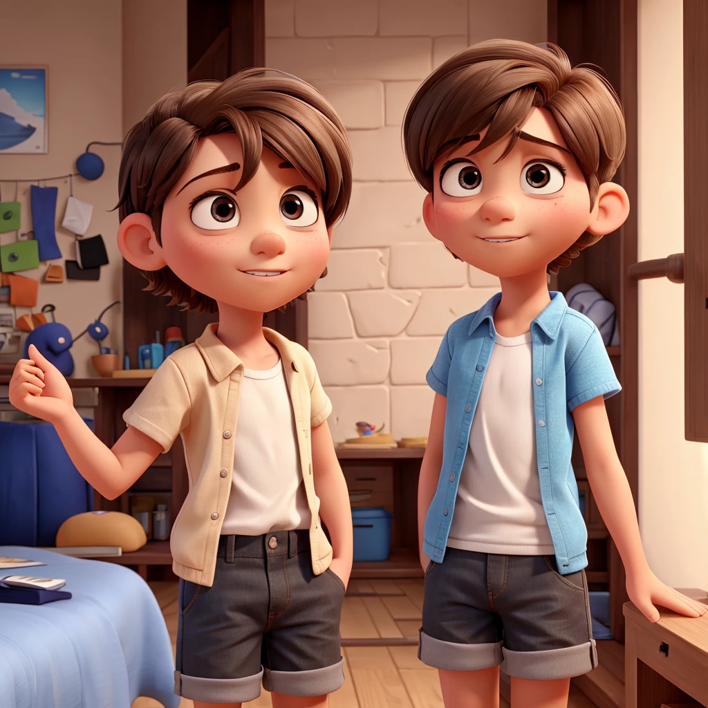 Inside Out 1 paxie boy short hair straight hair slanted eyes