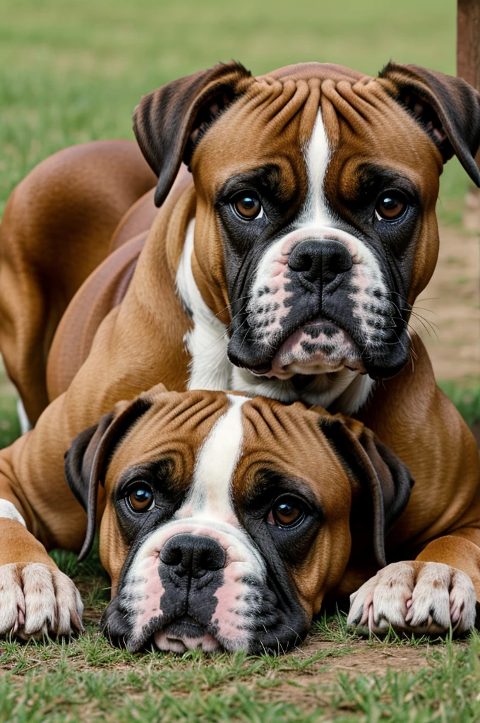 boxer dog cartoon