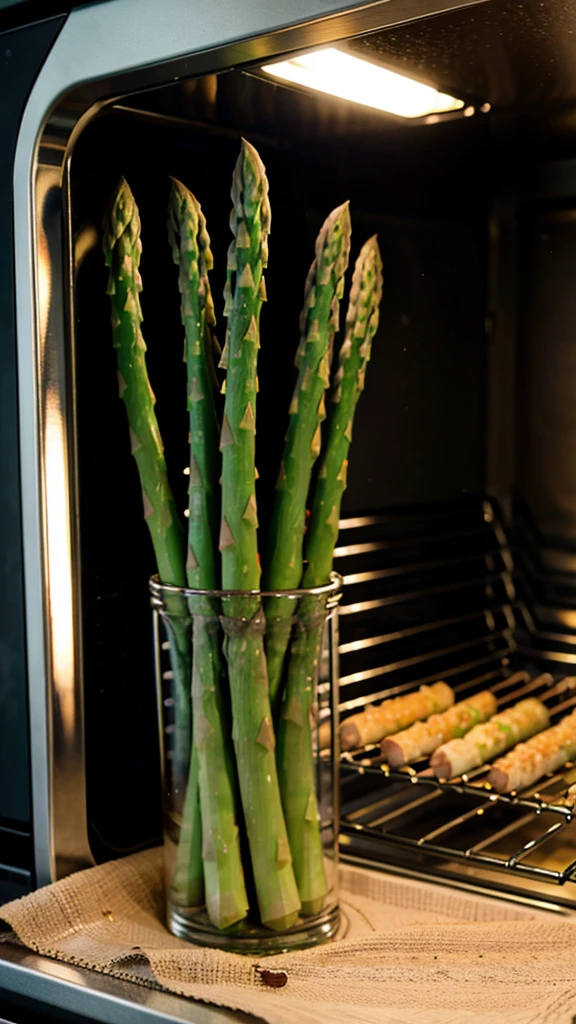 asparagus in a oven