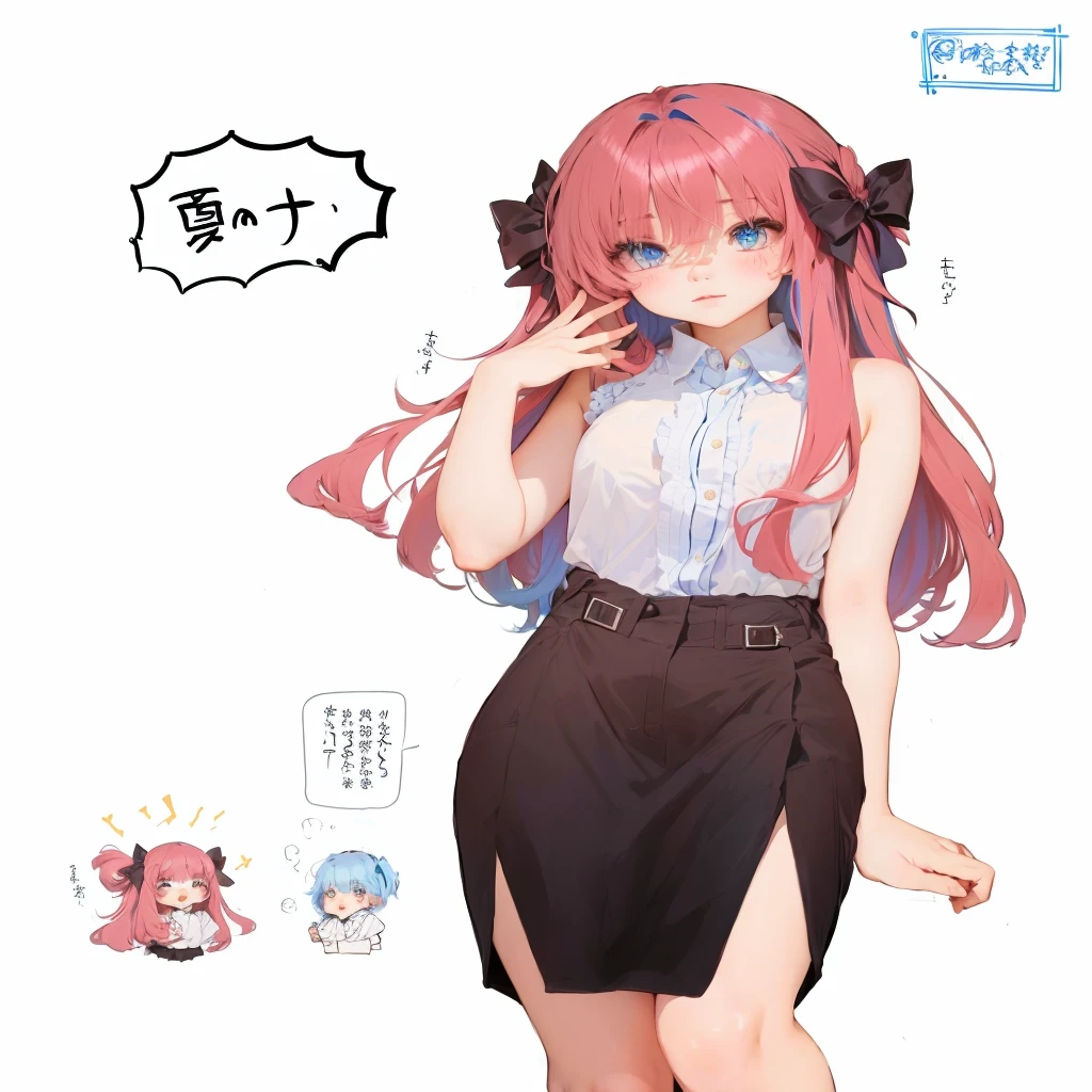 hoshino-default, hoshino \(blue archive\), heterochromia, long hair, pink hair, ahoge, halo, white shirt, plaid skirt, necktie, sneakers, id card, NSFW, One girl, sex, Sweat, vapor, witness, Browsing Caution, (terasu_mc), gang rape, 2Men, in hotel, bed, UHD, masterpiece, textured skin, high details, best quality, highres, anatomically correct,enraptured smile,Sensual eyes,flirty expression