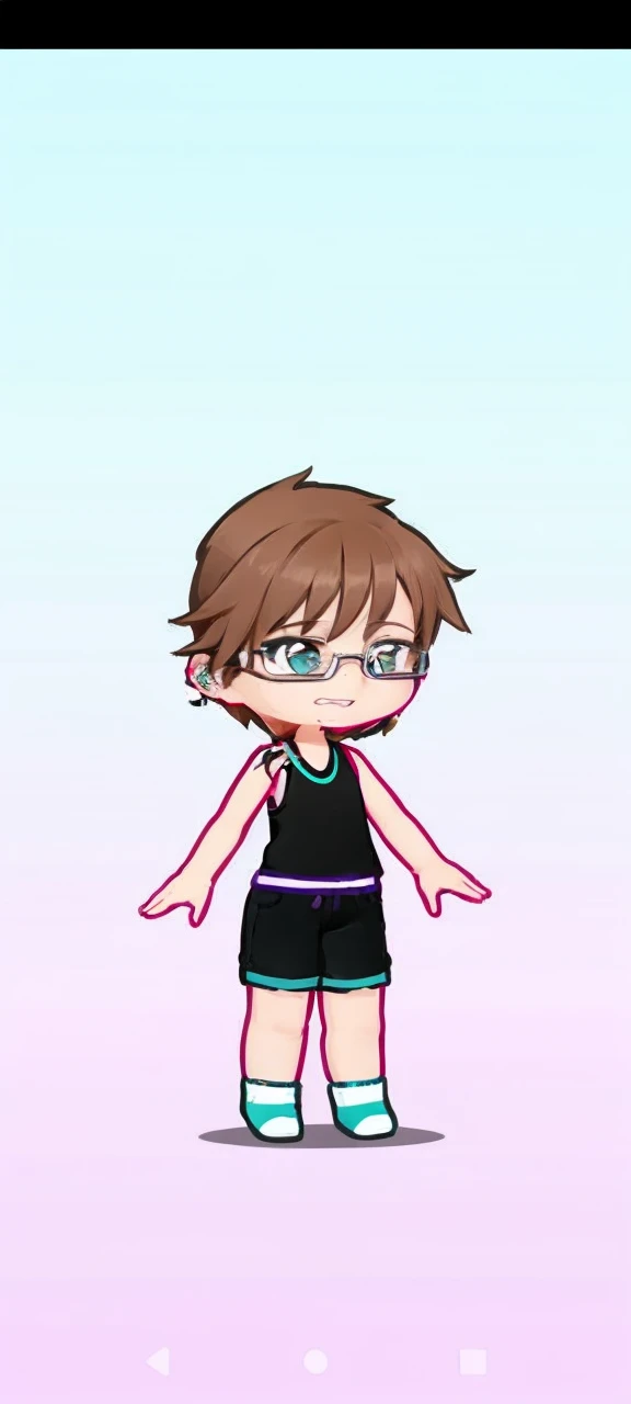 I want you to make accessories according to this description:
1. **body hair:**
- **styled:** Choose a short, messy style for a casual look.
- **Farbe:** Dark brown or black.
2. **eyeballs:**
- **Farbe:** Blue or green.
- **forma:** A shape that feels expressive and emotive.
3. **badass clothing:**
- **parte de cima:** A comfortable t-shirt, light or pastel color.
- **bottom:** Shorts or jeans for a casual look.
- **Accessories:** Small glasses or earrings.
4. **Facial expressions:**
- **ssmile:** A playful smile or a laughing expression.
- **crying expression:** eyeballs com lágrimas.
5. **hand gestures:**
- **Relaxed:** Poses that show a relaxed and playful attitude.
- **funny:** Funny or exaggerated poses.
If you follow these tips on Gacha Life, will be able to create a Kenji that perfectly fits the description given.