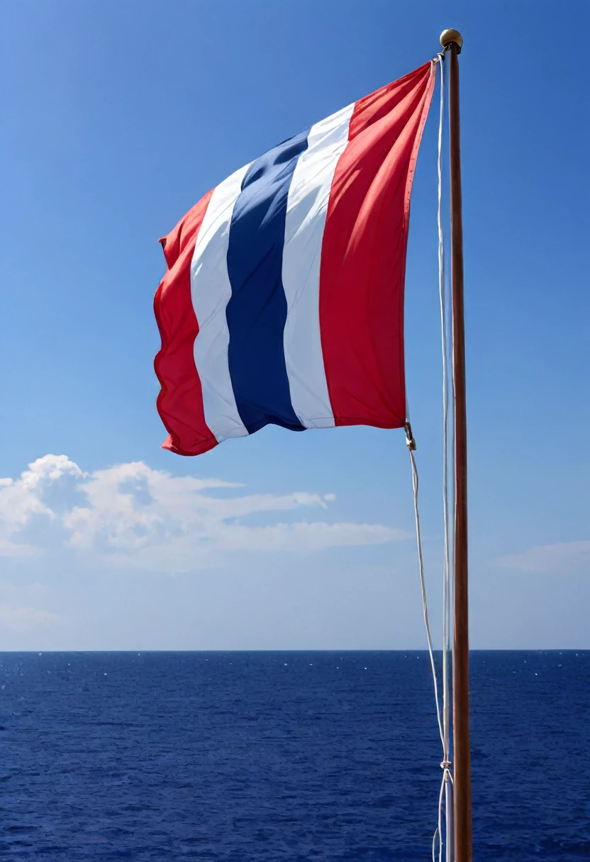 French flag blue white red