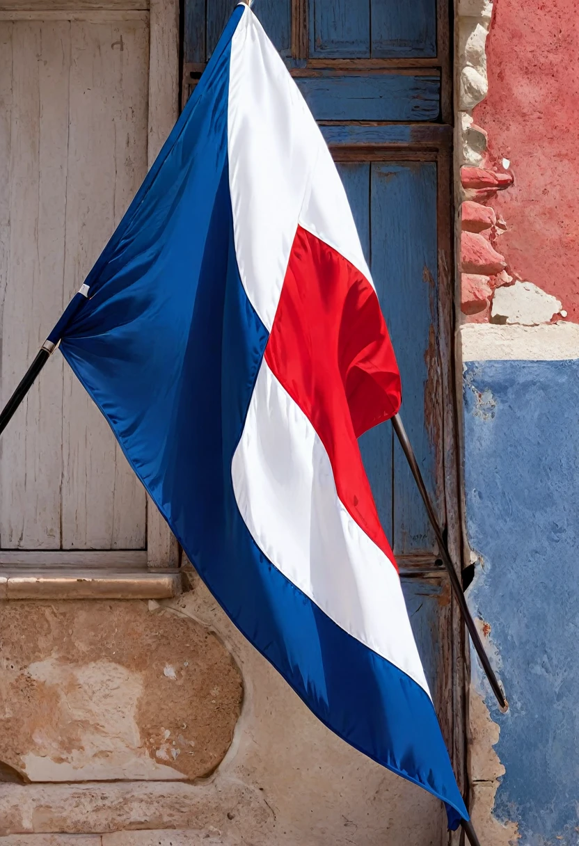 French flag blue white red