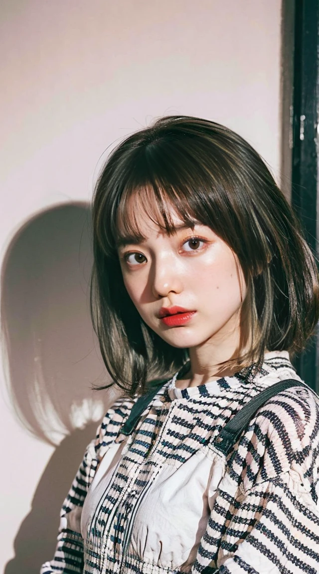 (Small Tits), (18-year-old), (very small head), dawn, sunlight, (Perfect body:1.1), (8K), (Very delicate and beautiful), (Highest quality:1.0), (Realistic), Realistic Shadows, (High resolution:1.0), Detailed skin, Very detailed, the body is slim, (Beautiful Hair, Real Hair, Thinning hair), blush, Realistic, Realistic Face, Realistic eyes, Small eyes, smile, (eyeliner), (mascara), (eye shadow), whole body、Open leg pose、Nipples、naked、Thick pubic hair、Bob Hair、blonde