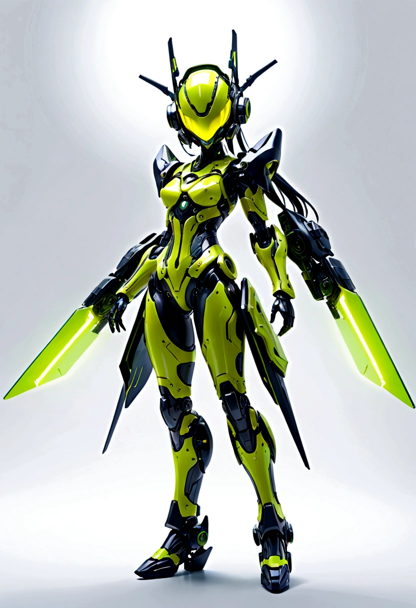 cyborgs, (blind box toy style:1.2), (Full body shot) , 1 transparent girl,Transparent Mecha, Exquisite helmet:1.2, Phosphorescent goggles:1.2, Cyberpunk, Dreamy glow, bright neon lights, clean, White background, (Global Illumination, Ray traching, nffsw, Unreal Render,Reasonable design, high detal, masutepiece, Best Quality, hyper HD, Cinematic lighting). Green body