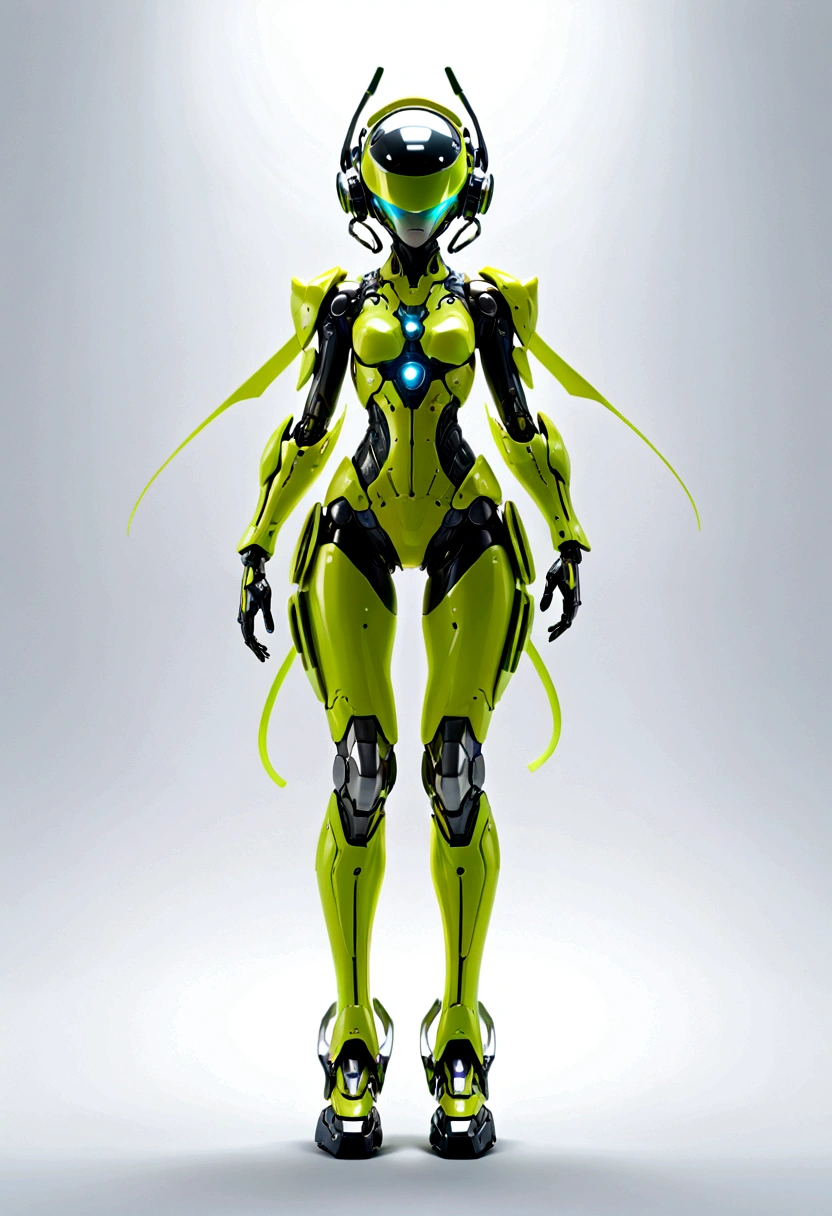 cyborgs, (blind box toy style:1.2), (Full body shot) , 1 transparent girl,Transparent Mecha, Exquisite helmet:1.2, Phosphorescent goggles:1.2, Cyberpunk, Dreamy glow, bright neon lights, clean, White background, (Global Illumination, Ray traching, nffsw, Unreal Render,Reasonable design, high detal, masutepiece, Best Quality, hyper HD, Cinematic lighting). Green body