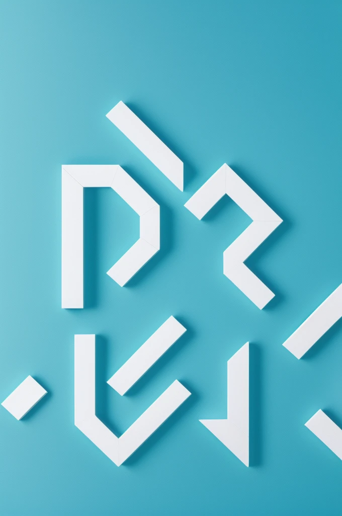 square in one part white and another cyan, with an S the size of the squares and with a symbol similar to an I in the middle of the S, the part of the S that is in white would be cyan, the part of the S that is in cyan would be white.