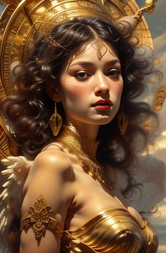 (masterpiece, top quality, best quality, official art, beautiful and aesthetic:1.2), (1girl), extreme detailed,(fractal art:1.3),colorful,highest detailed chiaroscuro technique on illustration of an elegant oldies , wet hair, vintage, eerie, matte painting, by Hannah Dale, by Harumi Hironaka, extremely soft colors, vibrant, highly detailed, digital illustrations , high contrast, dramatic, refined, tonal, emotional expression, golden ratio