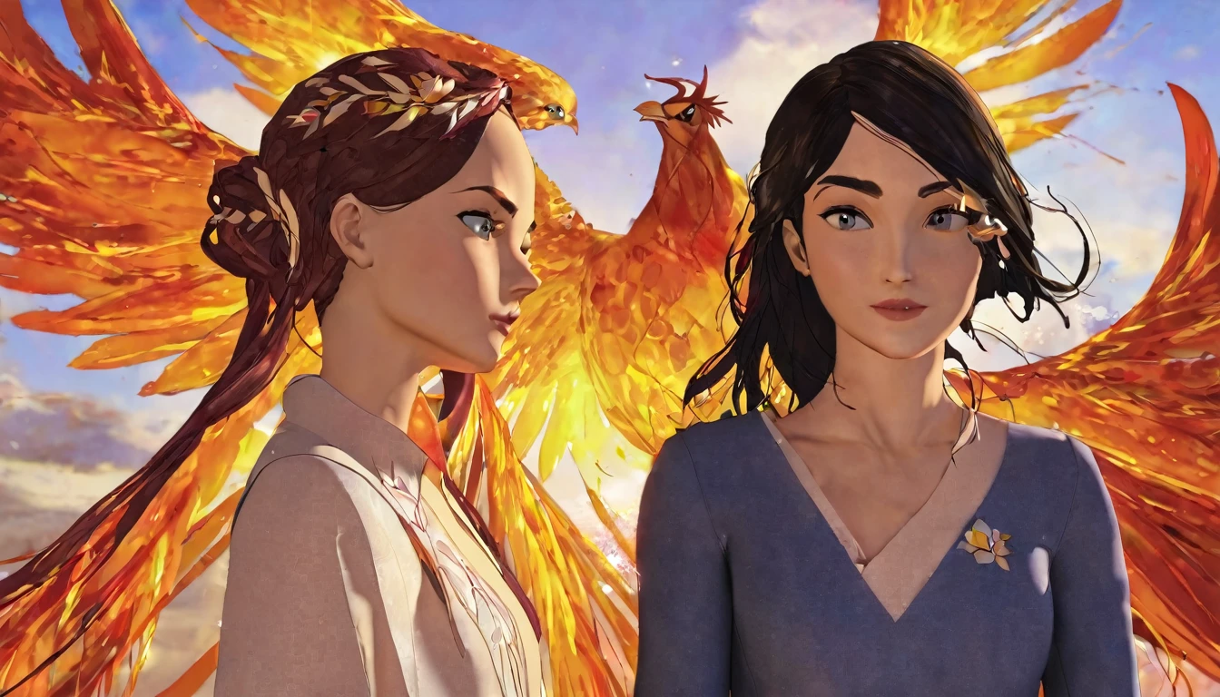 Phoenix and girl 