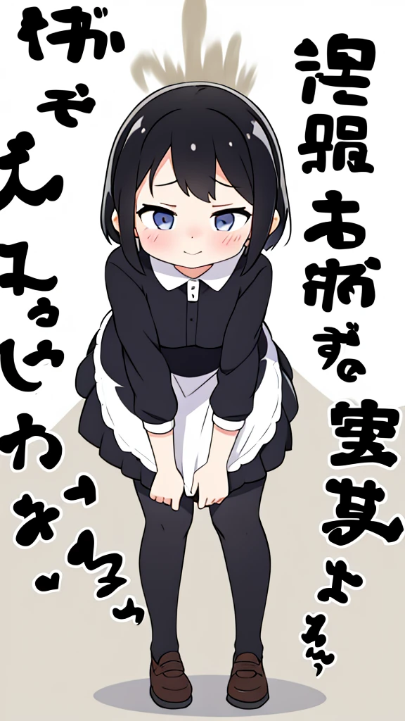 cute girl, farting, black and white, leaning forward, standing, leaning towards camera, front view, 1 girl in focus
