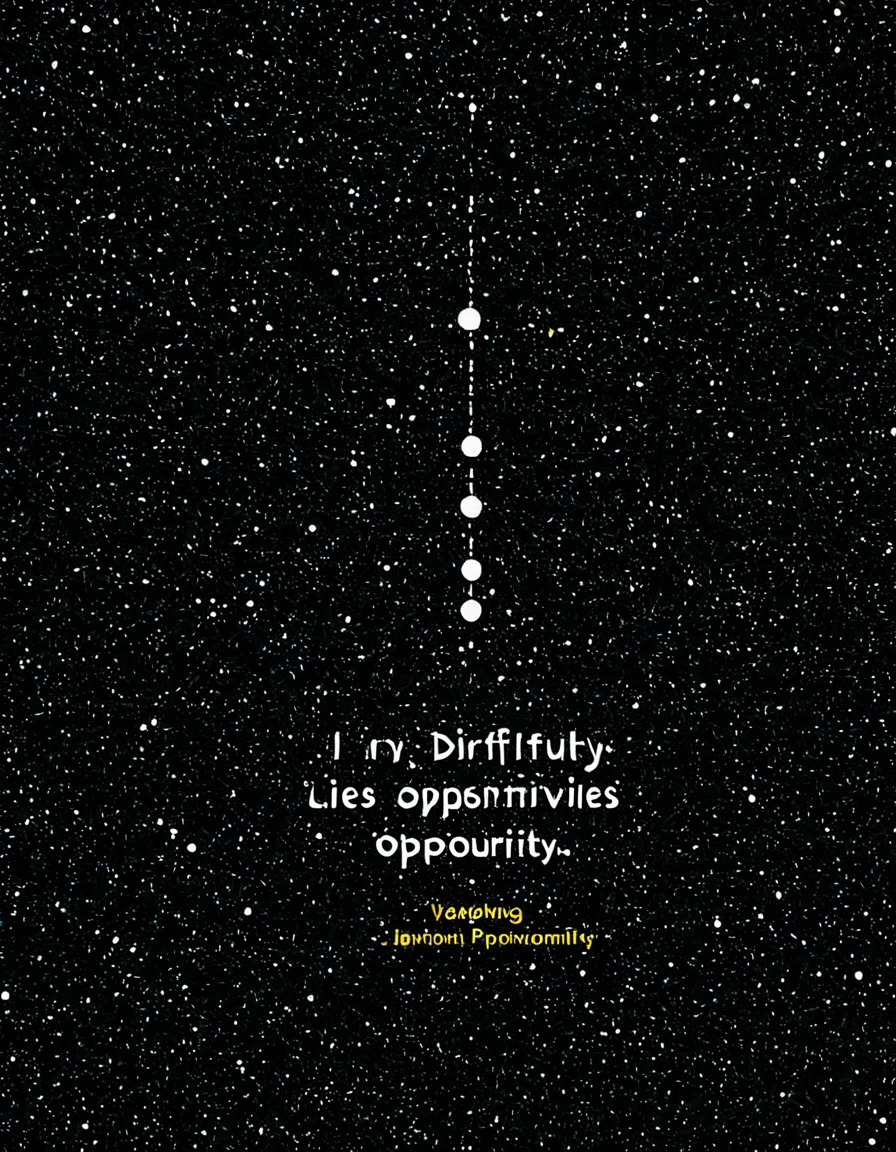 In the middle of every difficulty lies opportunity.