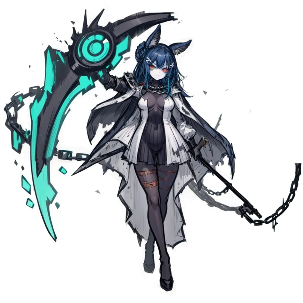 1girl, hero equipment, legendary costume, weapon, sfw, nice clothes, (masterpiece, anatomically correct, high detail, high quality, 8k), medium breasts, pale skin,hair, burn marks, red chains, cursed