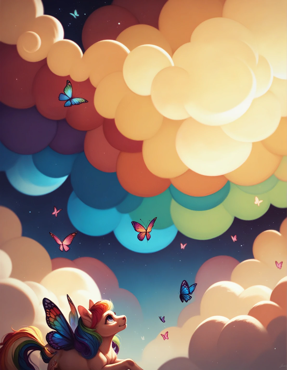 Add very shiny detailed butterfly here