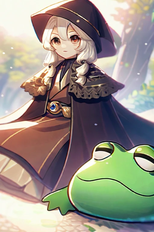 ((Лучшее качество)), ((шедевр)), (подробный), A toad in a wizard's costume