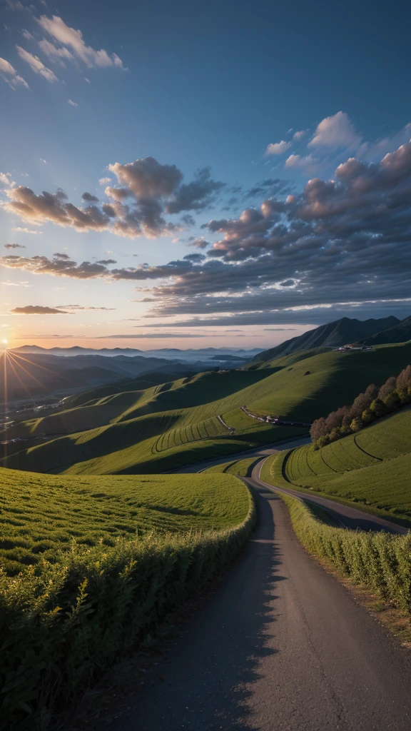Landscape crepuscule